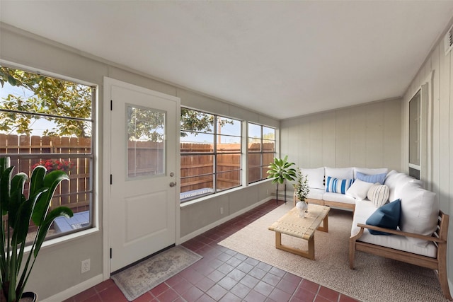 view of sunroom