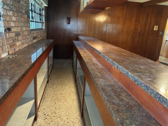 bar with wooden walls