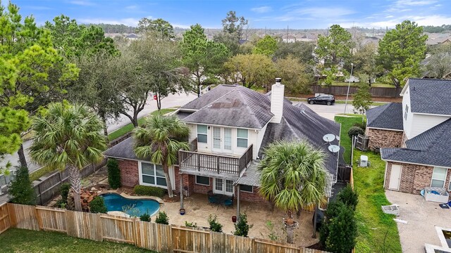 birds eye view of property