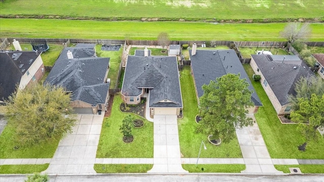 bird's eye view featuring a residential view