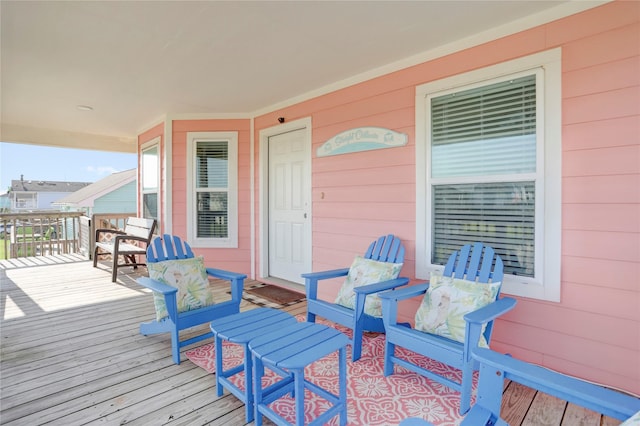 4122 Reeves Dr, Galveston, TX 77554 - view of wooden terrace