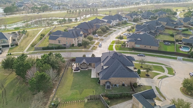 drone / aerial view featuring a residential view