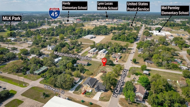 birds eye view of property featuring a residential view