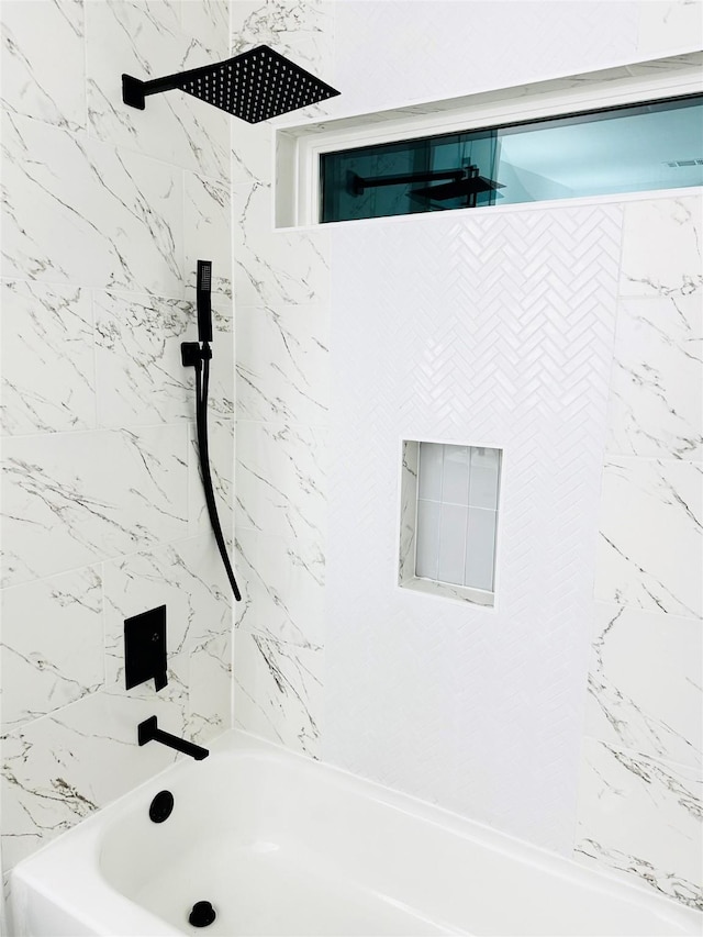 bathroom featuring shower / bathing tub combination