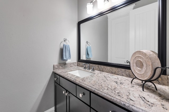 bathroom featuring vanity