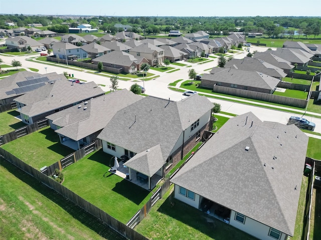 bird's eye view featuring a residential view