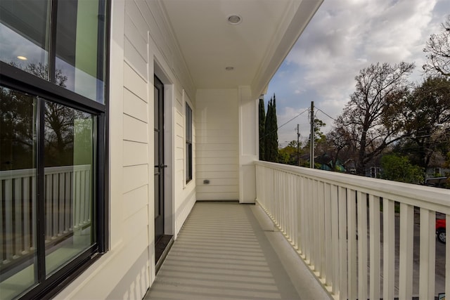 view of balcony