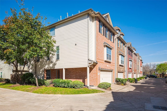 view of property with an attached garage