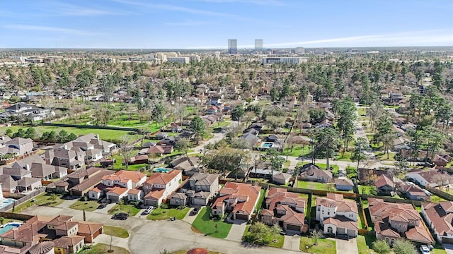 bird's eye view featuring a residential view