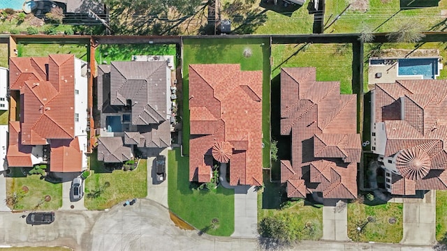 drone / aerial view featuring a residential view