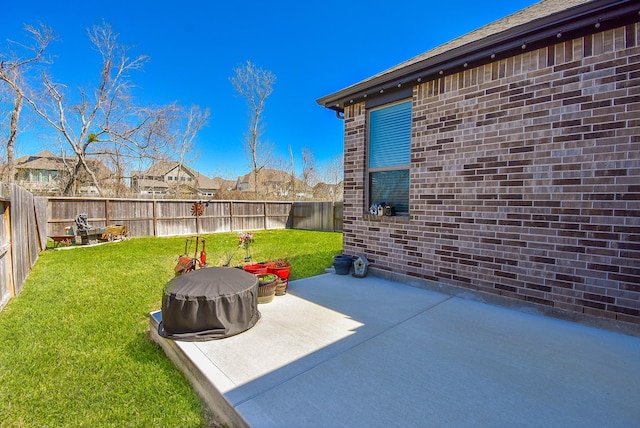 view of patio / terrace with a fenced backyard