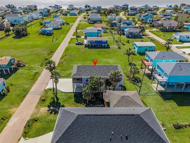 drone / aerial view with a residential view