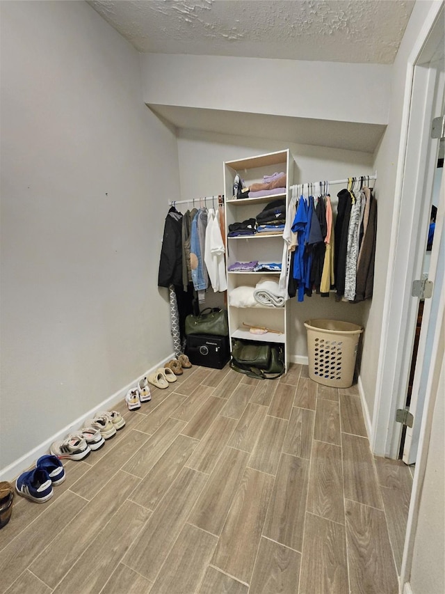 interior space featuring wood finish floors