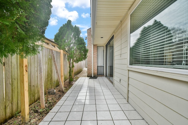 view of patio / terrace with a fenced backyard