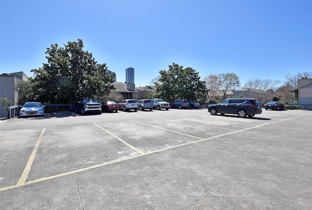 view of uncovered parking lot