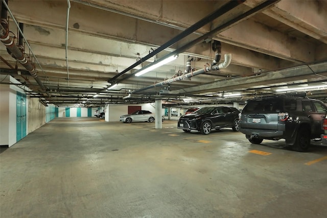 view of parking deck