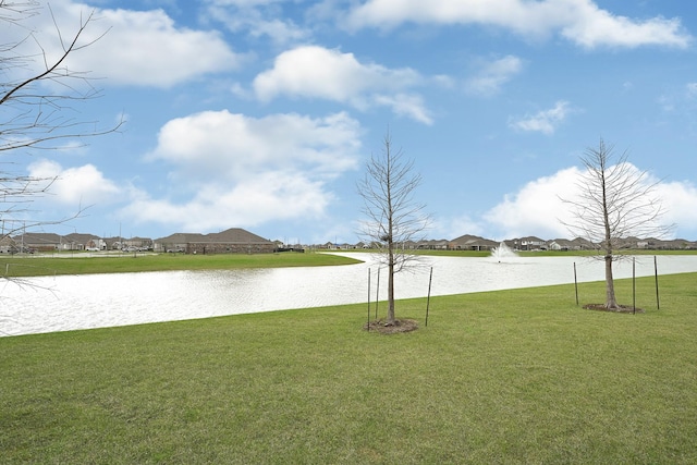 view of water feature featuring a residential view