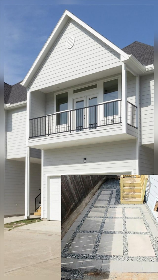 1807 Palmetto Landing Dr, Houston, TX 77009 - view of property with roof with shingles and a balcony