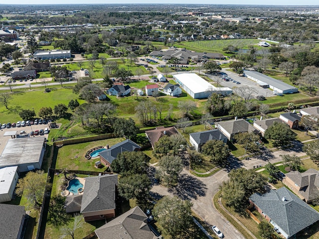 bird's eye view featuring a residential view