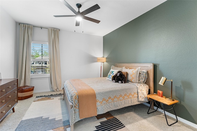 139 Ballantyne Dr, Montgomery, TX 77316 - carpeted bedroom with baseboards and ceiling fan
