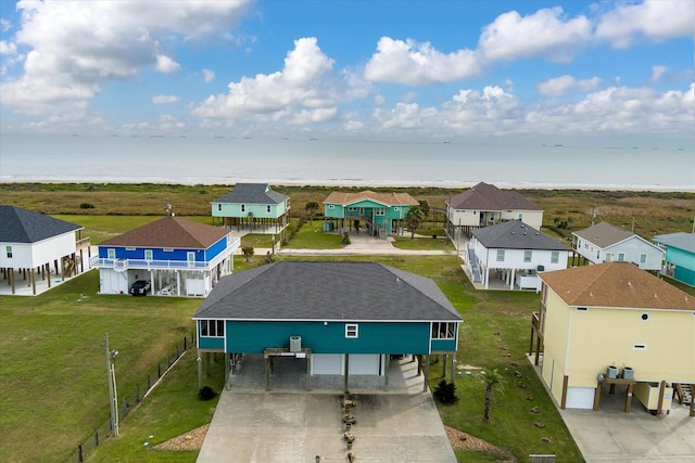 172 Ocean View Dr, Crystal Beach, TX 77650 - aerial perspective of suburban area