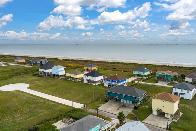 172 Ocean View Dr, Crystal Beach, TX 77650 - aerial perspective of suburban area with unending shoreline