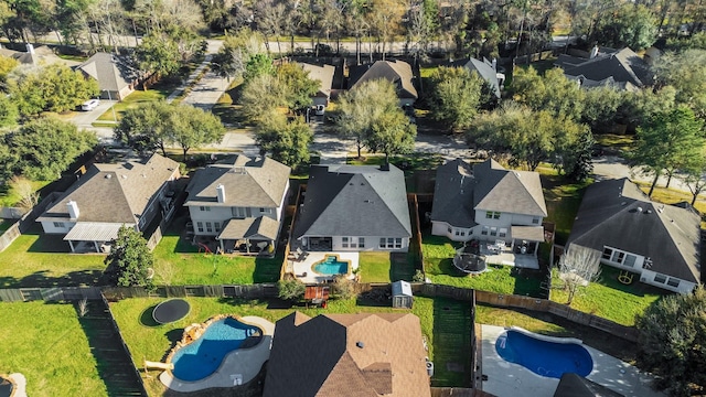 bird's eye view featuring a residential view