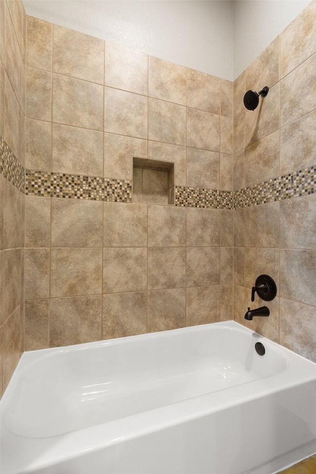 full bathroom featuring tub / shower combination