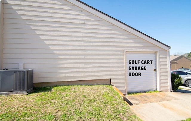 40 Driving Range Ln, Trinity, TX 75862 - garage with central air condition unit