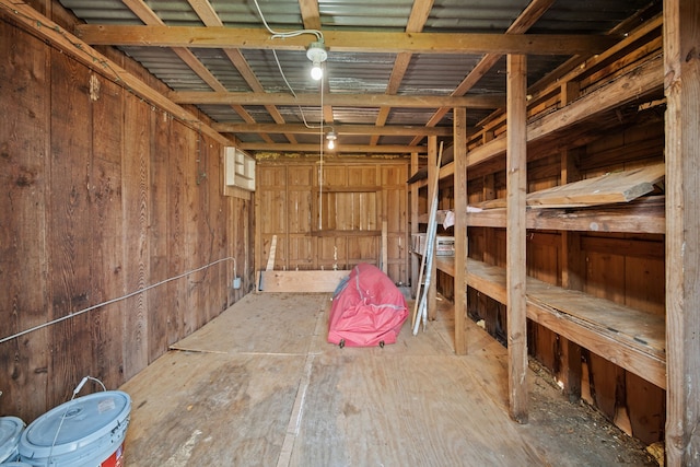 view of storage room