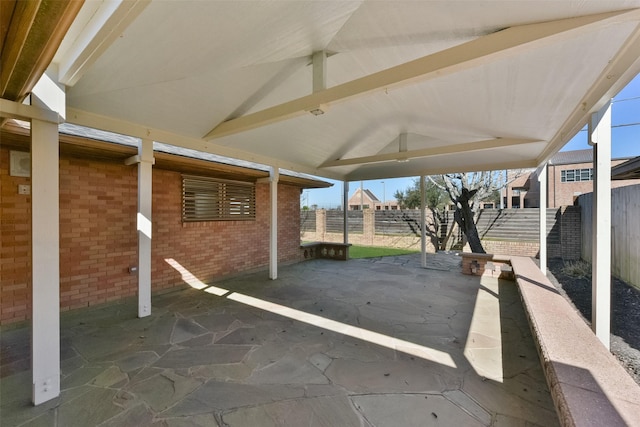 view of patio / terrace featuring a fenced backyard