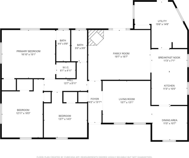 7719 Highmeadow Dr, Houston, TX 77063 - floor plan