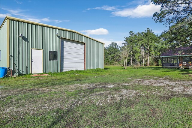 exterior space featuring an outdoor structure