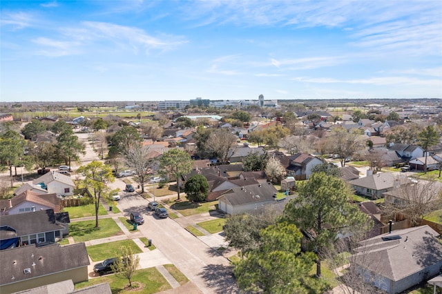 aerial view featuring a residential view