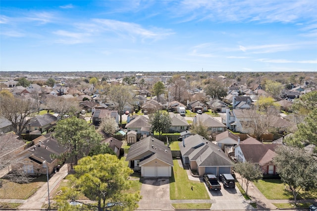 aerial view featuring a residential view