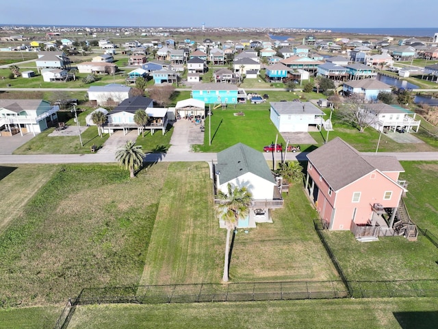 drone / aerial view with a residential view