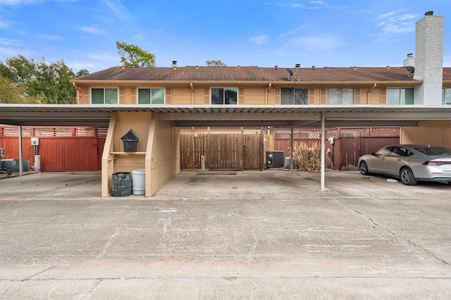 exterior space with fence