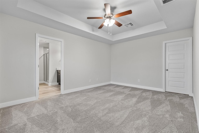 13324 Silver Egret Ln, Texas City, TX 77568 - unfurnished room featuring carpet flooring, a raised ceiling, and visible vents