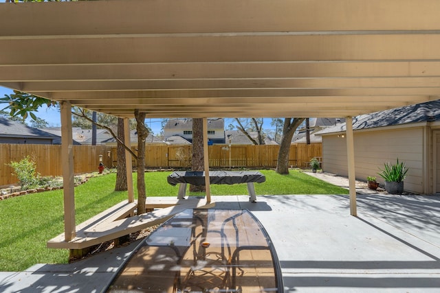 view of patio / terrace featuring a fenced backyard