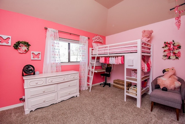 carpeted bedroom with baseboards