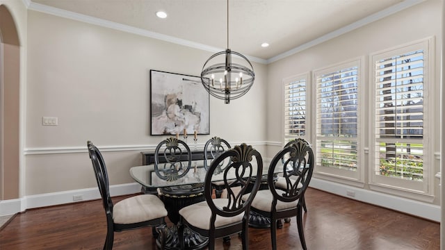 44 Tall Trl, Missouri City, TX 77459 - dining room with a notable chandelier, ornamental molding, and a healthy amount of sunlight
