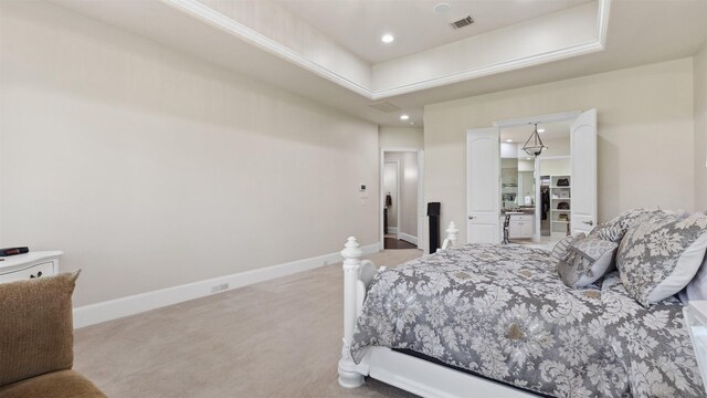 44 Tall Trl, Missouri City, TX 77459 - carpeted bedroom featuring recessed lighting, visible vents, and baseboards