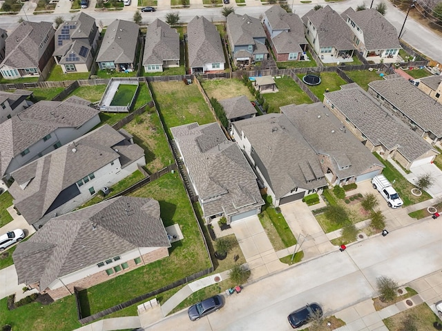 birds eye view of property featuring a residential view