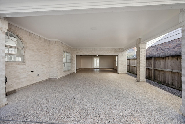 view of patio with fence