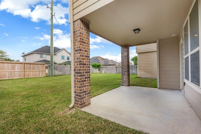 view of patio / terrace with a fenced backyard