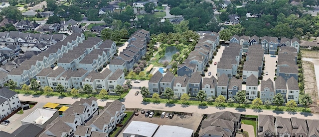 aerial view featuring a residential view