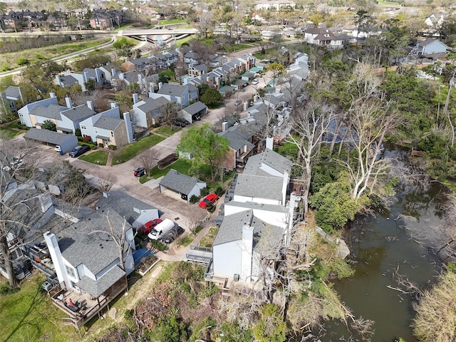 aerial view featuring a residential view