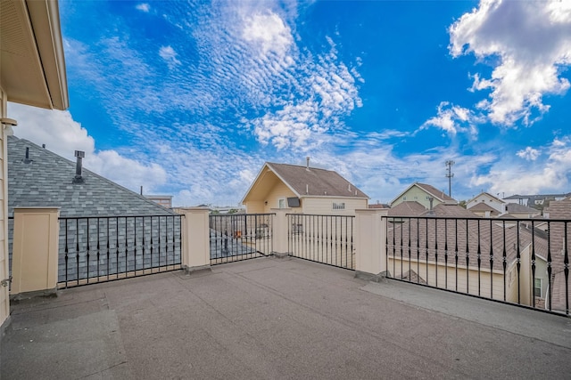 view of gate featuring a residential view