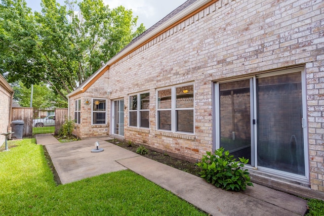 view of patio with fence