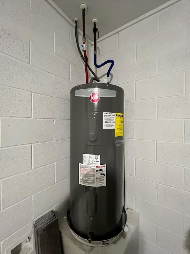 utilities featuring water heater